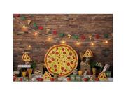 Fundo Fotográfico 2,20 x 1,50 - Pizzaria com Pizza Gigante 029