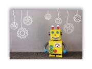 Fundo Fotográfico 2,20 X 1,50 - Robozinho Amarelo 003