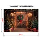 Fundo Fotográfico Natal 2,2x1,5m Estúdio e Ensaio Infantil e Familiar Tecido Fundo Fotográfico Natal 2,2x1,5m Estúdio e Ensaio Infantil e Familiar Tecido