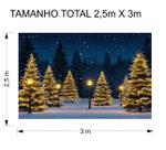 Fundo Fotográfico Natalino Gigante 3,00 x 2,50m Cenário Temático para Ensaio e Decoração