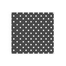 Fundo para Docinhos Poá Preto e Branco Quadrado - 8cm