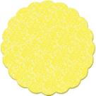 Fundo Rendado Redondo Amarelo 9cm - 100 unidades - Cromus - Rizzo Embalagens