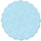 Fundo Rendado Redondo Azul Claro 7cm - 100 unidades - Cromus - Embalagens