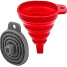 Funil Cozinha Flexível Retrátil Em Silicone Prático