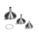 Funil Inox 3 Peças - Hércules Funil Inox 3 Peças - Hércules