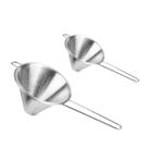 Funil Passador Chinoy Coador Peneira Aço Inox 24 e 20cm
