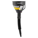Funil plastico preto flexivel 140mm vonder