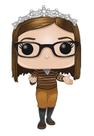 Funko Pop! Amy (Big Bang Theory) - Boneco Colecionável 9,5cm