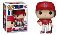 Funko POP! Boneco de camisa esportivo Mike Trout Angels da MLB