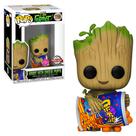 Funko Pop Exclusive - Groot With Cheese Puffs 1196 (Flocked) Funko Pop Exclusive - Groot With Cheese Puffs 1196 (Flocked)
