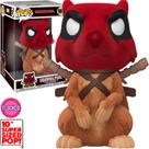 Funko pop marvel deadpool - squirrelpool 967 (flocked e super sized 10")