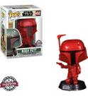 Funko Pop Star Wars The Mandalorian Boba Fett Red Chrome