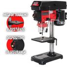 Furadeira De Bancada Kajima FB1300 Elétrica Bivolt 1/3HP Com Chave Seletora E Mesa Ajustável 4 Polos