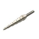 Furadeira de degrau TEMO M35 Cobalt Double Flute 6 tamanhos 4,76-12,7 mm