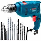 Furadeira de Impacto 1/2 POL 550W GSB550 RE com Reversão e Kit 14 Brocas BOSCH 110v
