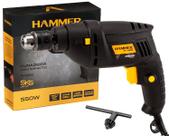 Furadeira De Impacto 3/8 Pol 550w Hammer Fi-1000 Preto 127V