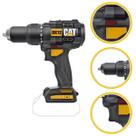 Furadeira de Impacto a Bateria 65nm Brushless Cat Profissional 1/2 13mm Portátil Sem Fio 18V Potente