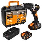 Furadeira de Impacto Brushless 1/2 POL com 2 Baterias e Carregador WORX