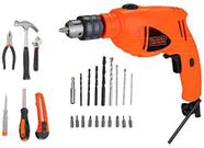 Furadeira De Impacto Hd500ks 550w C/25 Acessórios 220v Black + Decker