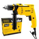 Furadeira de Impacto Variável Reverso 13mm 550w Para Madeira Concreto Vonder