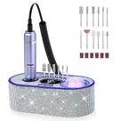 Furadeira de unhas elétrica DEDNMSCA Sparkly 40000RPM com 12 bits