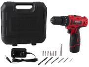 Furadeira e Parafusadeira de Impacto Mondial a Bateria com Maleta 15 peças PI-10MA