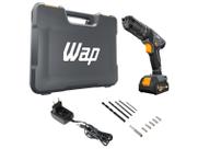 Furadeira e Parafusadeira de Impacto WAP a Bateria com Maleta 15 Peças WF 12K4.2
