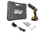 Furadeira e Parafusadeira de Impacto WAP a Bateria com Maleta 15 Peças WF 12K4.2