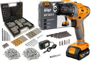 Furadeira E Parafusadeira Wf 12k3.2 Wap + Kit 300 Peças Com Brocas