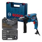 Furadeira Impacto Bosch Gsb 13 Re 750w E Kit 103 Peças 110v Azul Furadeira Impacto Bosch Gsb 13 Re 750w E Kit 103 Peças 110v Azul