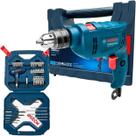 Furadeira Impacto Bosch Gsb 550 Re Kit 54 Peças X Line 110v Furadeira Impacto Bosch Gsb 550 Re Kit 54 Peças X Line 110v