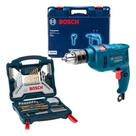Furadeira Impacto Bosch Maleta Gsb 550 Re 110v Kit 70 Peças