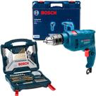 Furadeira Impacto Bosch Maleta Gsb 550 Re Kit 70 Peças 220v