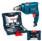 Furadeira Industrial Impacto 3/8 Reversão 450W GSB 450RE + Estojo 41 Peças X-Line BOSCH