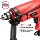 Furadeira Mondial 600 Watts Maleta Kit 220 Volts