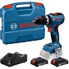 Furadeira Parafusadeira a bateria 1/2" 18V Brushless com 2 baterias - GSB 18V-65 (110V/220V)