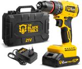 Furadeira Parafusadeira A Bateria Profissional 21v Brushless The Black Tools