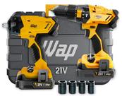 Furadeira Parafusadeira Com Chave Impacto 21v Wap K21 Bivolt