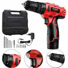 Furadeira Parafusadeira de impacto 3/8" a bateria 12V com maleta e acessórios - PI-10MA (110V/220V)