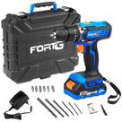 Furadeira Parafusadeira de Impacto 3/8 Pol. 20V Bateria 1.5Ah Bivolt e Maleta com Acessórios