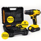 Furadeira Parafusadeira De Impacto 48V Profissional 2 Baterias Com Maleta