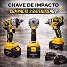 Furadeira Parafusadeira e Chave de Impacto 48V Brushless com 2 Baterias 4.0Ah + Maleta
