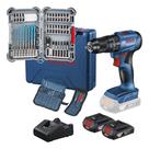 Furadeira Parafusadeira Impacto Bosch Gsb185 Li Com Kit Bits