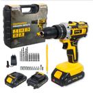 Furadeira Parafusadeira Impacto SparkBr AMGPR01 21V 26 Acessorios 2 Baterias Cm LED Maleta Profissional Recarregavel