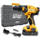 Furadeira Parafusadeira Sem Fio Bateria 21v Wap K21 + Maleta