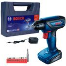 Furadeira parafusadeira sem fio de 6mm Bosch GSR 1000 SMART 12V Com Maleta 110V/220V