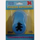 Furador artesanal de e.v.a 25cm menino make+