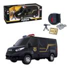 Furgão Van Policia Iveco Daily Brinquedo Com Acessórios