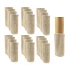 Furniture Leg Socks OEEKOI 24 peças de protetores acolchoados bege