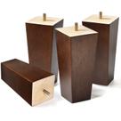 Furniture Legs AORYVIC Wood, 6 polegadas, marrom, pacote com 4 Furniture Legs AORYVIC Wood, 6 polegadas, marrom, pacote com 4